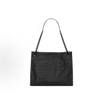 SAINT LAURENT YSL Niki magnetic clasp opening and closing crocodile pattern embossed Tote bag, Tote bag, shopping bag, handbag, shoulder bag, medium size for women, black